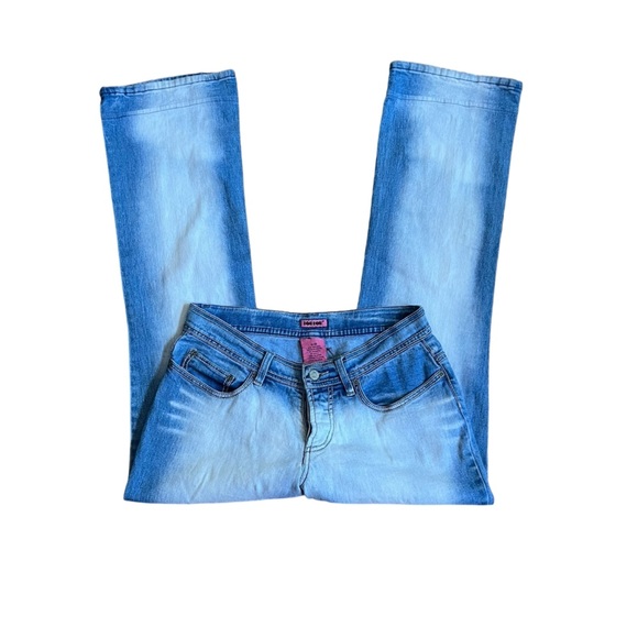 JouJou Y2K Vintage Flare Bleached Funky Pop Star Jeans - Picture 1 of 6